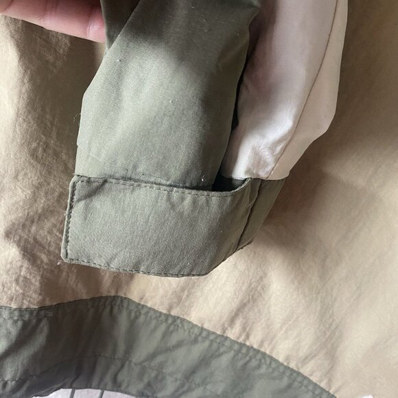 American Eagle Outfitters Windbreaker Hoodie Jacket  Mens L Green Pullover AE Ou - Picture 8 of 15